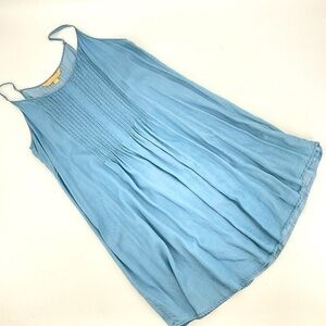 Hope‎ & Harlow Denim Midi Spaghetti Strap Dress Size 10 E6